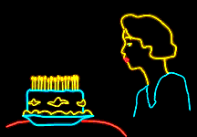 Gif animé joyeux anniversaire femme